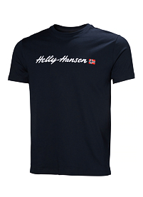 Pánské triko HELLY HANSEN CORE GRAPHIC T 2.0 Modrá