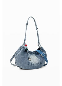 Dámská kabelka DESIGUAL HALF LOGO DENIM WAVERLY Modrá