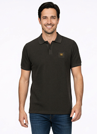 Pánská polokošile PME LEGEND Short sleeve polo cotton Hnědá