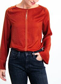 Dámská halenka GARCIA ladies shirt ls 3497 rosso