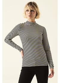 Dámské triko GARCIA ladies T-shirt 4026 off white stripe