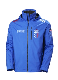 Pánská jachtařská bunda HELLY HANSEN 21204 543 AM CREW HOODED JACKET 2.0 543 COBALT 2.0