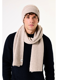 Pánská zimní šála GARCIA mens scarf Béžová