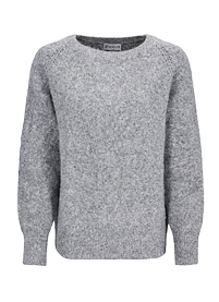 Dámský svetr HAJO D Pullover Raglanärmel, 1/1 Šedá