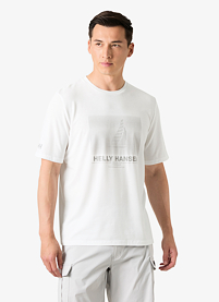 Pánské triko HELLY HANSEN HP RACE GRAPHIC T-SHIRT Bílá