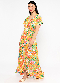 Dámské letní šaty Blutsgeschwister Sunset Goddess Multicolor
