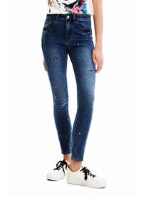 Dámské jeans DESIGUAL MICKEY 5053 BLUE