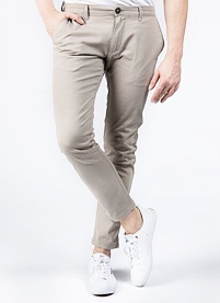 Pánské lehké kalhoty CROSS CHINO 40 GREY