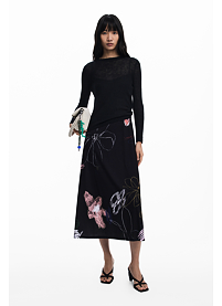Dámské šaty DESIGUAL 25WWVK25 2000 VEST KALA 2000 BLACK