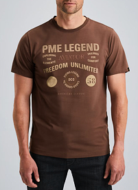 Pánské triko PME LEGEND T-shirt with artwork Hnědá