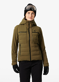 Dámská zimní bunda HELLY HANSEN W ALPHELIA ELEVATE JACKET Hnědá