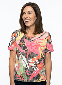 Dámské triko HAJO D Shirt 1/2 RH Multicolor