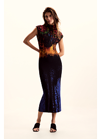 Dámské letní šaty DESIGUAL PSICHO ANIMAL Multicolor