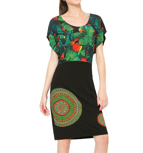 Dámské šaty DESIGUAL VEST AILANN 2000 NEGRO - DESIGUAL - 61V20T5 2000 VEST_AILANN