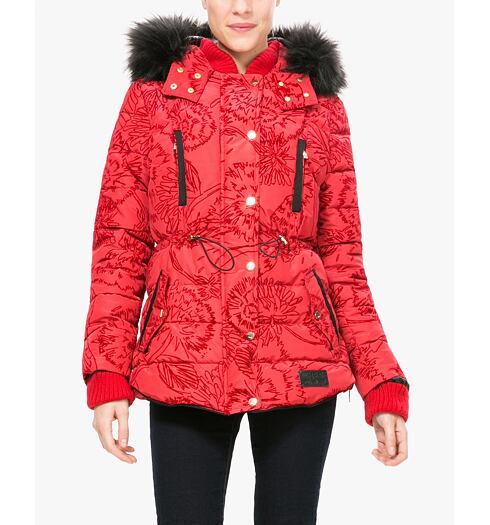 Dámská zimní bunda DESIGUAL MARLENE 3007 BORGO?A - DESIGUAL - 67E29J2 3007 ABRIG MARLENE