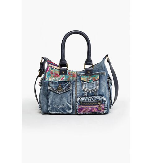 Dámská kabelka DESIGUAL LONDON MINI ETHNIC DELUXE 5001 MARINO - DESIGUAL - 67X50P4 5001 BOLS LONDON MINI ETHNIC DEL