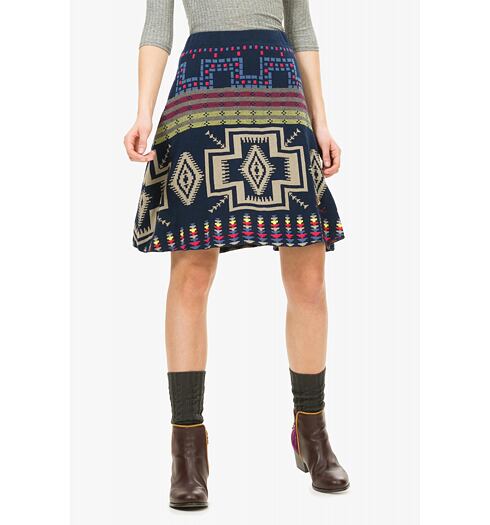 Dámská sukně DESIGUAL ROXANA 5001 MARINO - DESIGUAL - 67F29A1 5001 FAL ROXANA