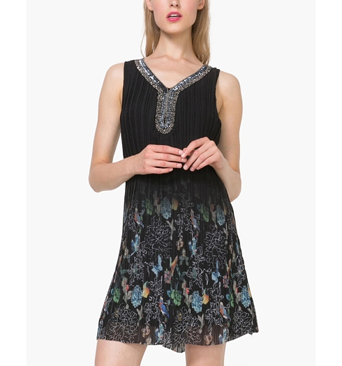 Dámské šaty DESIGUAL VEST SOPHIA 2000 NEGRO - DESIGUAL - 71V2GR6 2000 VEST SOPHIA