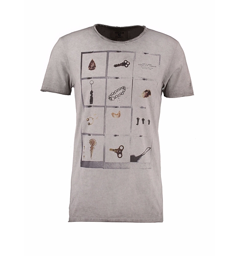 Pánské triko GARCIA men`s T-shirt ss 1248 cloudy - GARCIA - C71007 1248 men`s T-shirt ss