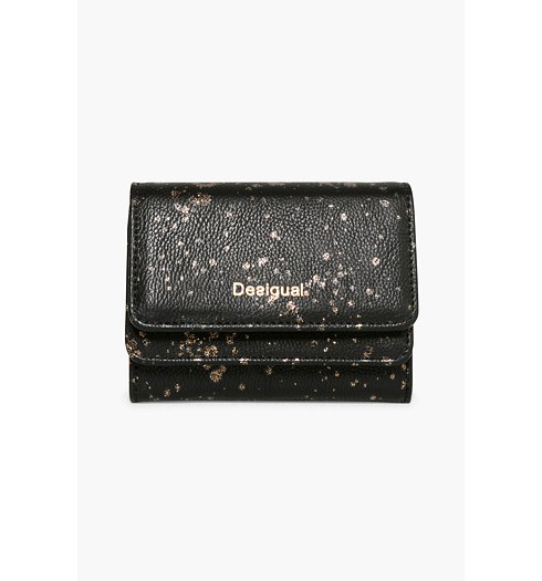 Dámská peněženka DESIGUAL MIX METAL SPLATTER 2000 NEGRO - DESIGUAL - 17WAYPBN 2000 MONE_MIX METAL SPLATTER