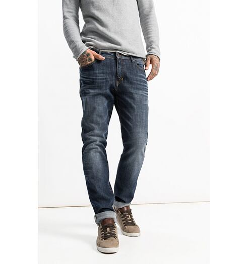 Pánské jeans HIS CLIFF 9711 pure dark blue wash - HIS - 101467 9711 CLIFF STRETCH