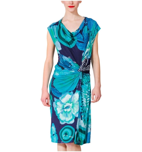 Dámské šaty DESIGUAL 30V2156 5040 VES AZUCENA SLEVA 30 5040 - DESIGUAL - 30V2156 5040 VES AZUCENA SLEVA 30