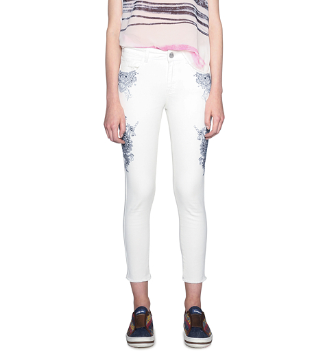 Dámské kalhoty DESIGUAL EVENS 1000 - DESIGUAL - 18SWPN03 1000 PANT EVENS