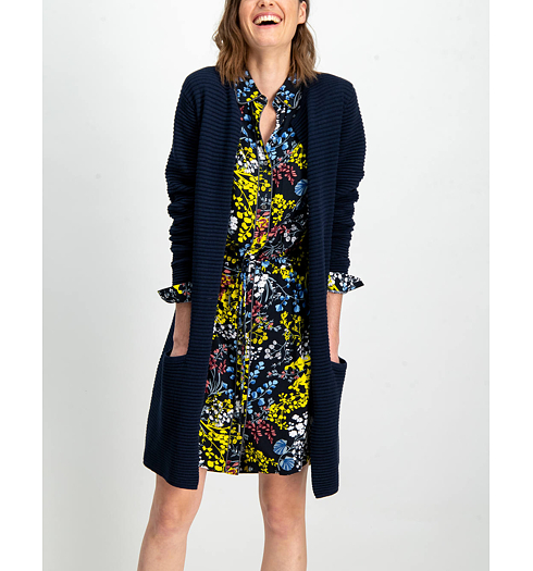 Dámský svetr GARCIA CARDIGAN 292-dark moon - GARCIA - GS900152 292 ladies cardigan