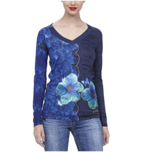 Dámské triko DESIGUAL 28T2617 5001 TS HENZEL 5001 - DESIGUAL - 28T2617 5001 TS HENZEL
