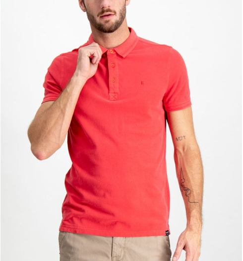 Pánské polo GARCIA POLO SS 3016-chili red - GARCIA - GS910310 3016 mens polo ss