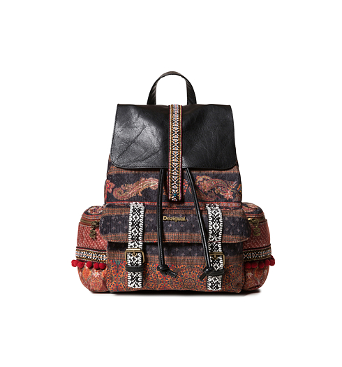 Dámský batůžek DESIGUAL INDO JAPAN TRIBECA 3069 RED OCRE - DESIGUAL - 19WAKA37 3069 BOLS_INDO JAPAN TRIBECA