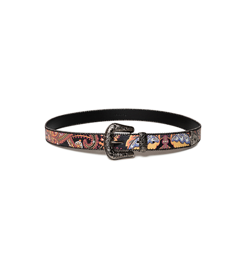 Dámský pásek DESIGUAL INDIAN PASLEY 2000 NEGRO - DESIGUAL - 19WARP11 2000 BELT_INDIAN PASLEY