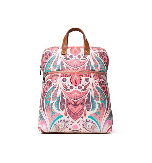 Dámský batůžek DESIGUAL BACK_MULTIVERSE NANAIMO 3015 PALE SALMON - DESIGUAL - 20SAKP39 3015 BACK_MULTIVERSE NANAIMO