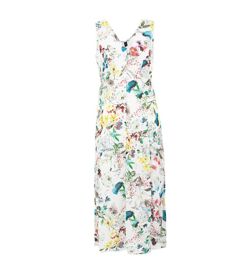 Dámské šaty MISMASH DRESS bílá s kytkami - MISMASH - S2061611 SAPORE
