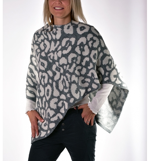 Dámské šaty HAJO D Sweatjacke 182 graumel - HAJO - 19016 182 D Poncho