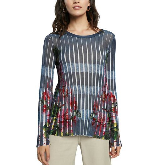 Dámský svetr DESIGUAL MACKAY 5000 NAVY - DESIGUAL - 21SWJF21 5000 JERS_MACKAY