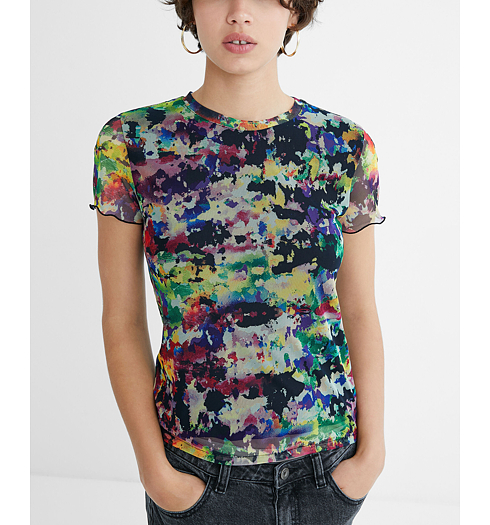 Dámská halenka DESIGUAL ELOISSE 9019 TUTTI FRUTI - DESIGUAL - 21WWTKC9 9019 TS_ELOISSE