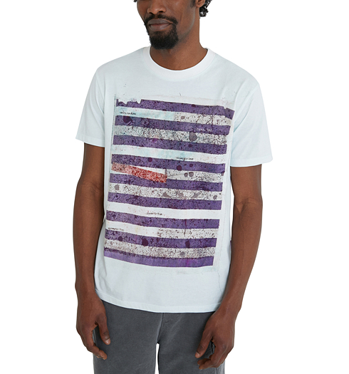 Pánské triko DESIGUAL SAILOR 1009 BLANCO OPTICO - DESIGUAL - 21WMTK36 1009 TS_SAILOR