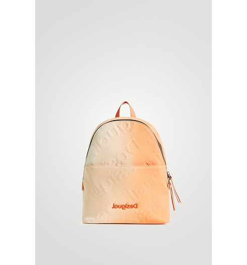 Dámský batůžek DESIGUAL COLORAMA DEEP MOMBASA MINI 7056 CANTELOUPE - DESIGUAL - 22SAKP06 7056 BACK_COLORAMA DEEP MOMBASA
