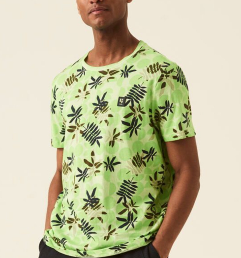 Pánské triko GARCIA mens T-shirt ss 7710-soft lime - GARCIA - Q21009 7710 mens T-shirt ss