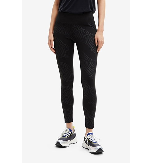 Dámské legins DESIGUAL LEMON 2000 NEGRO - DESIGUAL - 22WWKK06 2000 LEGGING_LEMON