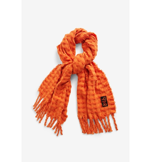 Dámská šála DESIGUAL YELLY 7003 JAFFA ORANGE - DESIGUAL - 22WAWA19 7003 SCARF_YELLY