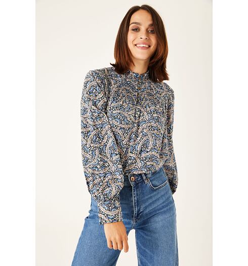 Dámská košile GARCIA ladies shirt 4581 navy peony - GARCIA - X20231 4581 ladies shirt