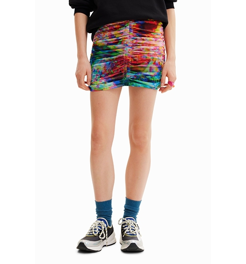 Dámská sukně DESIGUAL KAREN 9019 MATERIAL FINISHES - DESIGUAL - 23SWFK13 9019 FAL KAREN