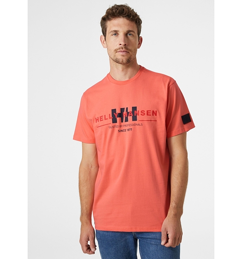 Pánské triko HELLY HANSEN RWB GRAPHIC T-SHIRT 284 PEACH ECHO - Helly Hansen - 53763 284 RWB GRAPHIC T-SHIRT