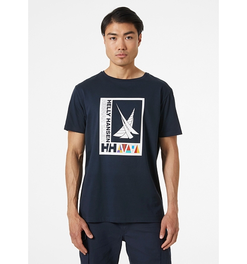 Pánské triko HELLY HANSEN SHORELINE T-SHIRT 2.0 598 NAVY - Helly Hansen - 34222 598 SHORELINE T-SHIRT 2.0
