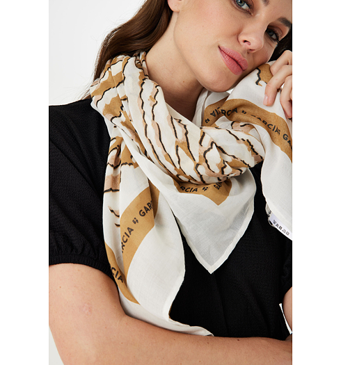Dámský šátek GARCIA ladies scarf 1043 sesame - GARCIA - E30132 1043 ladies scarf