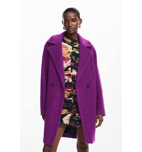 Dámský fashion kabát DESIGUAL 24WWEW50 3094 COAT AMBERES 3094 RED - DESIGUAL - 24WWEW50 3094 COAT AMBERES