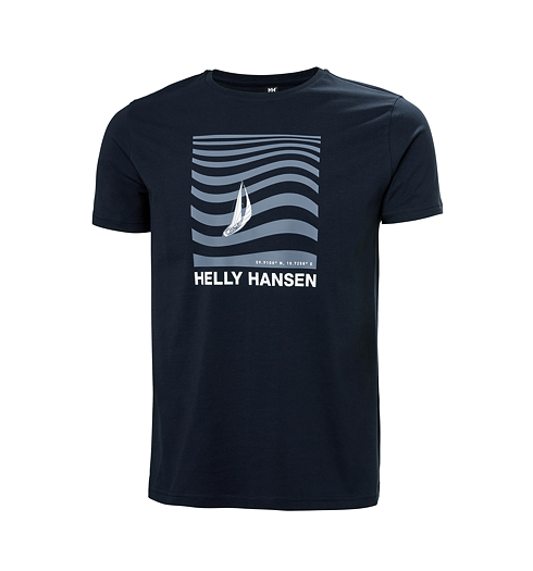 Pánské triko HELLY HANSEN 54601 597 SHORELINE T-SHIRT 3.0 597 NAVY - Helly Hansen - 54601 597 SHORELINE T-SHIRT 3.0