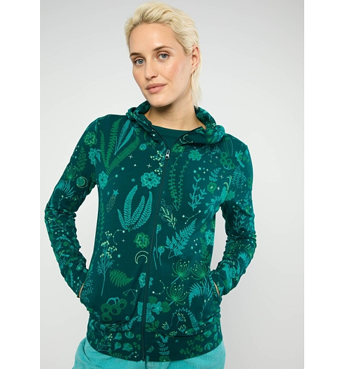 Dámská mikina Blutsgeschwister Zelená - Blutsgeschwister - 001253-224 01660 Scuba Duba zip up